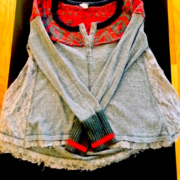 Free People Fair Isle Thermal Top - Picture 2 of 7